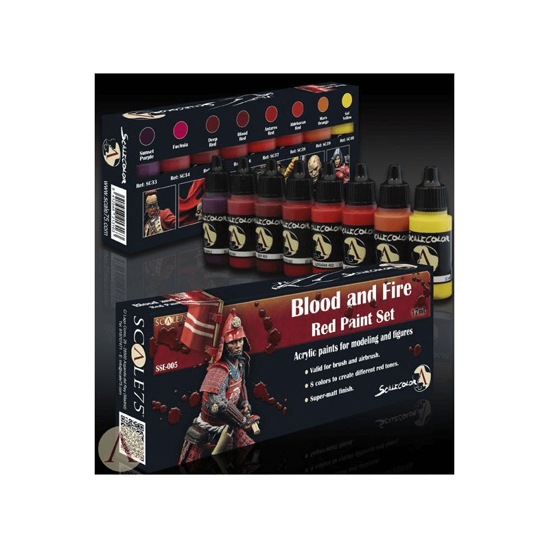 BLOOD and FIRE Red Paint Set