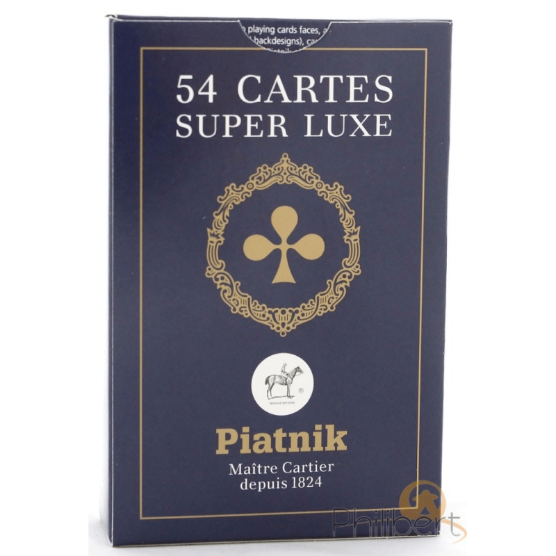 54 cartes super luxe (bleu)