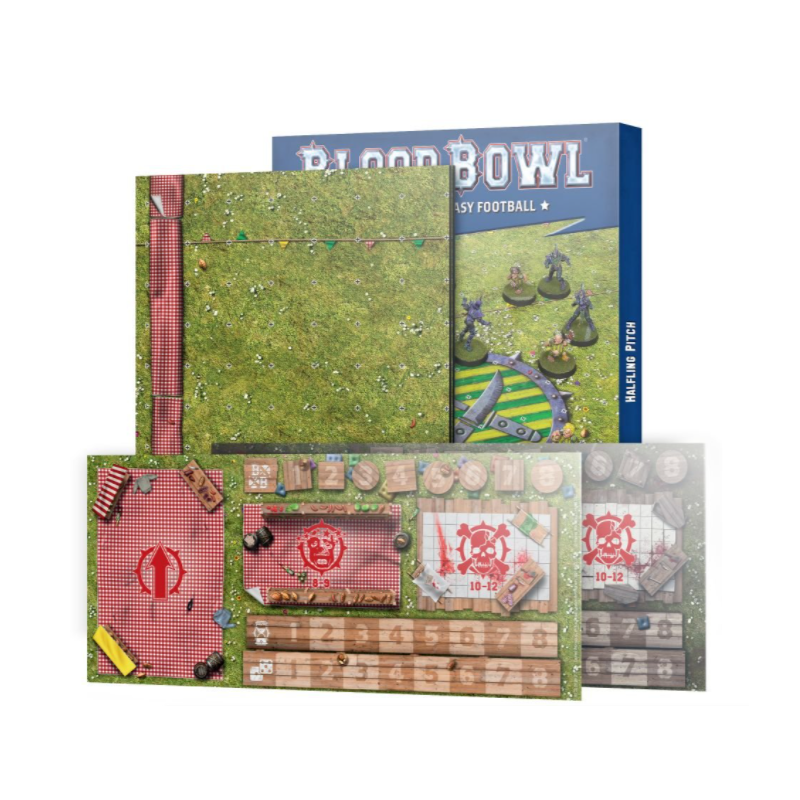 Blood Bowl Halfling Pitch: Double-sided Pitch and Dugouts (Anglais)