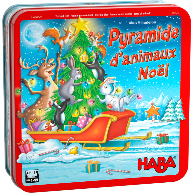 Pyramide d'animaux Noël