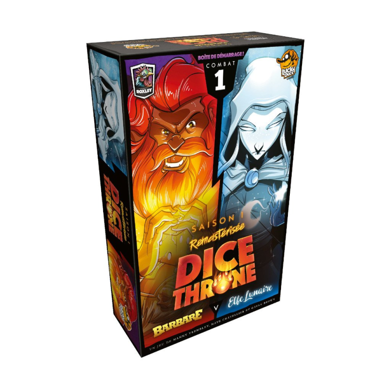 Dice Throne S1 Barbare VS Elfe Lunaire