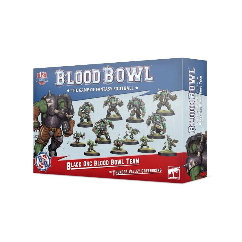 Équipe d'Orques Noirs pour Blood Bowl les Thunder Valley Greenskins