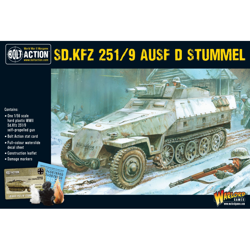 Sd.Kfz 251/9 Ausf D (Stummel) Half track