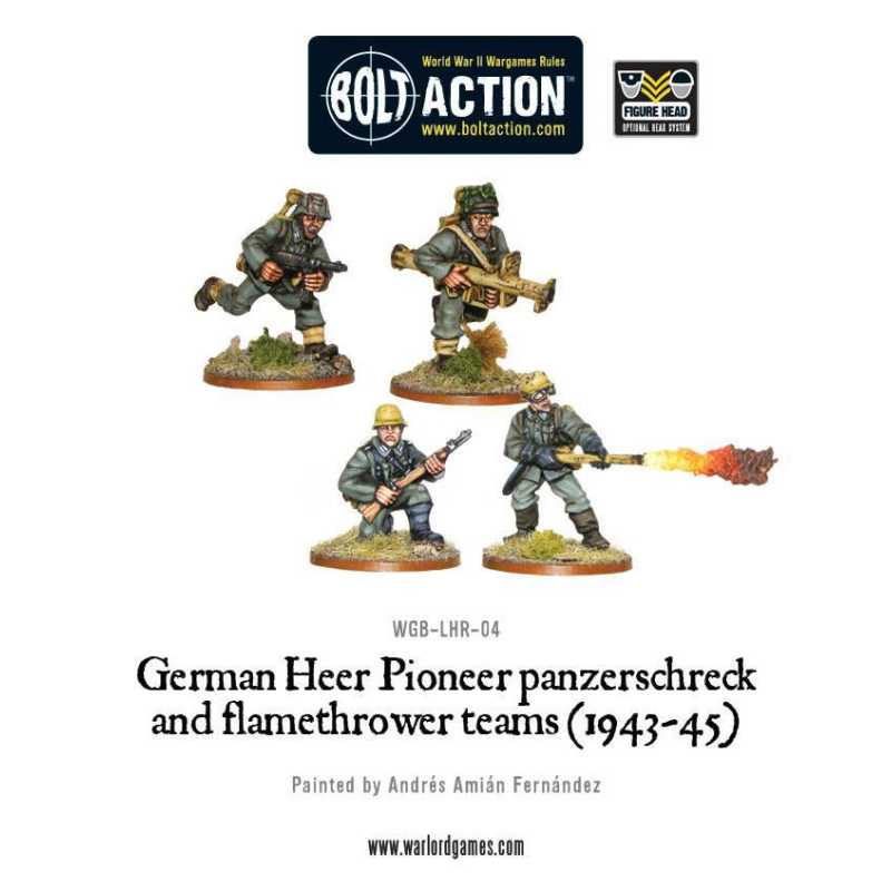 German Heer Pioneer panzerschreck and flamethrower teams (1943-45)