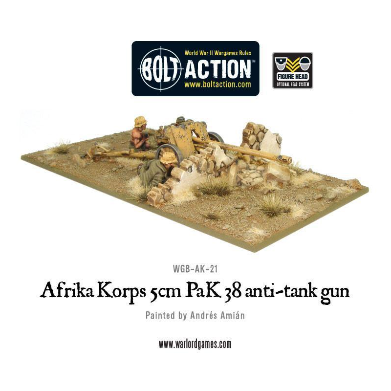 Afrika Korps 5cm PaK 38 anti-tank gun