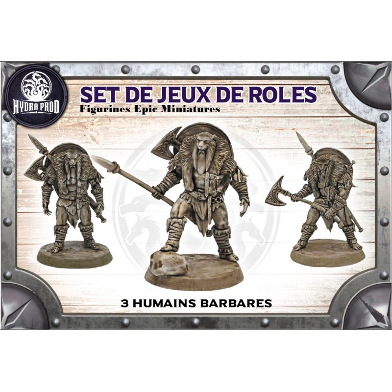 Set de 3 humains barbares