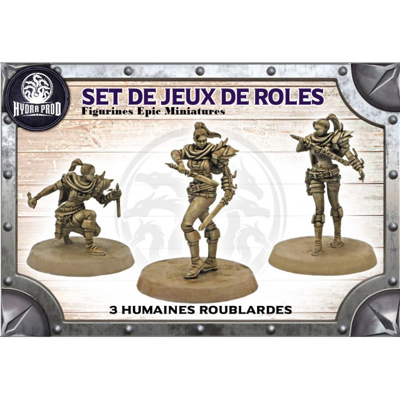 Set de 3 humaines roublardes