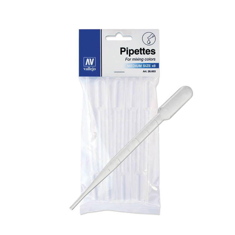 Pipettes Moyennes 3ml x8