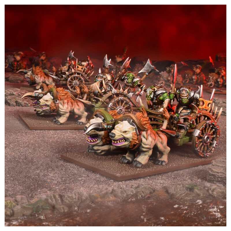 KINGS OF WAR - ORCS - CHARIOTS DE GUERRE