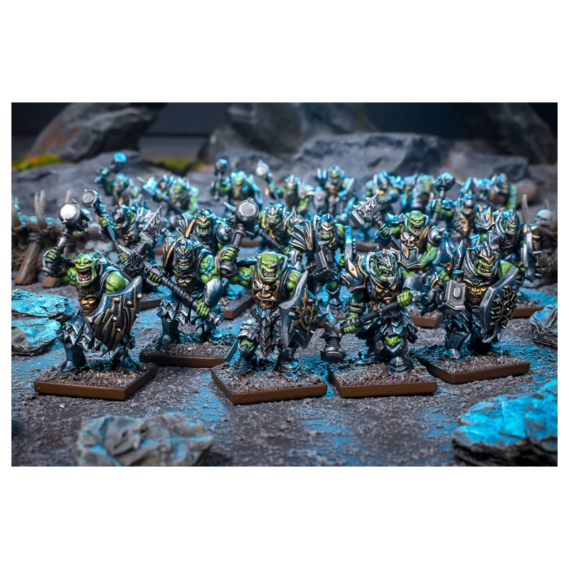 KINGS OF WAR - ORCS DE LA FAILLE - RÉGIMENT D'ORCS