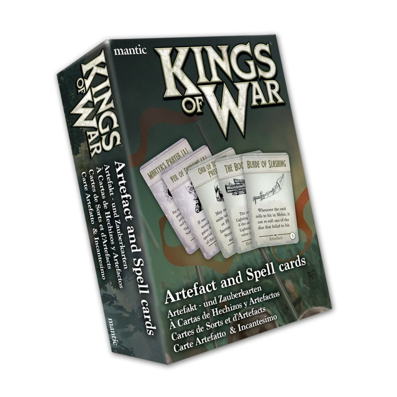 KINGS OF WAR - CARTES DE SORTS ET ARTEFACTS (ENG)