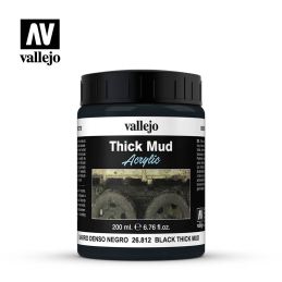 Black Thick Mud - Boue épaisse. Noire