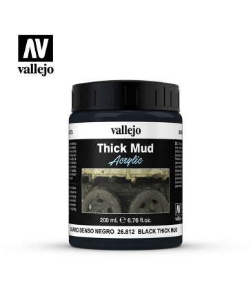 Black Thick Mud - Boue épaisse. Noire