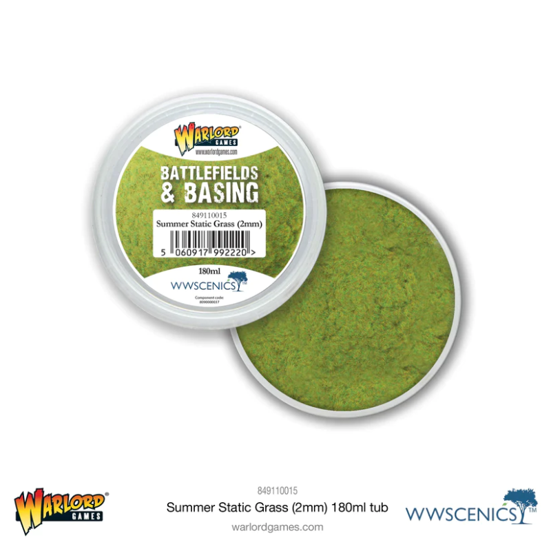 Battlefields & Basing Summer 2mm Static Grass 180ml