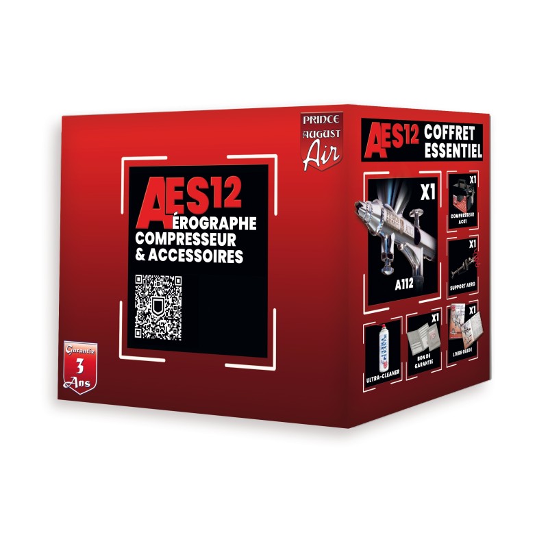 Achetez AES12 – Coffret Essentie - Coffret Aérographe de Prince August