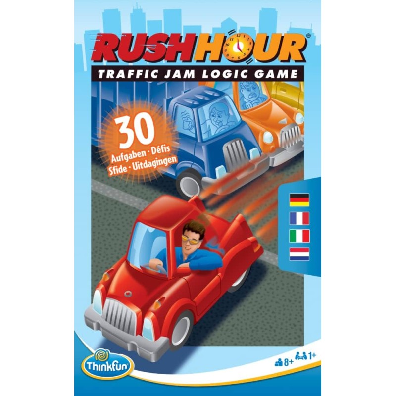 ThinkFun Rush Hour - Mini jeu - Jeu de réflexion et de logique depuis 8 ans